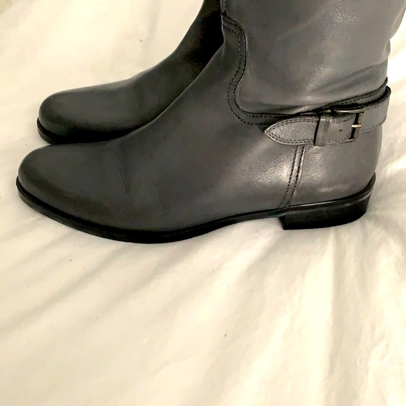 Garnet Hill Gabriella Leather Riding Boots - Picture 4 of 5